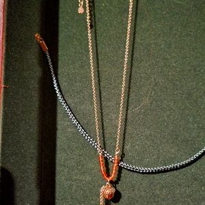 Acorn necklace gold color, Avon